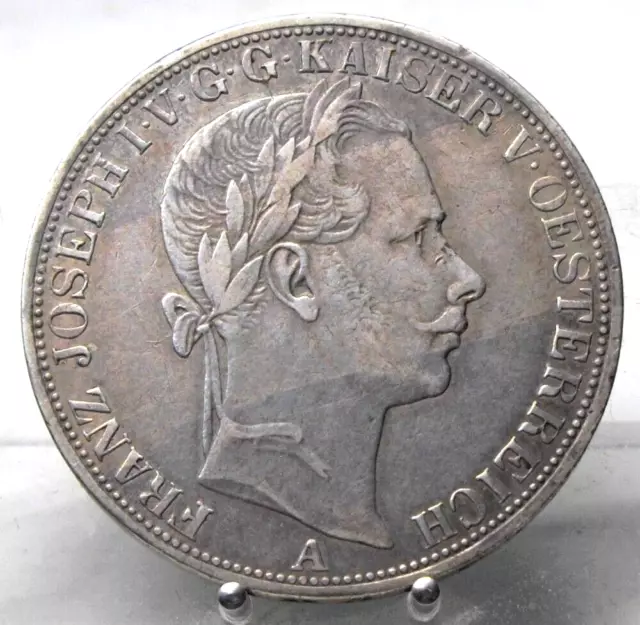 1 Vereinstaler 1858 A, Franz Joseph, Wien, Silber .900 2