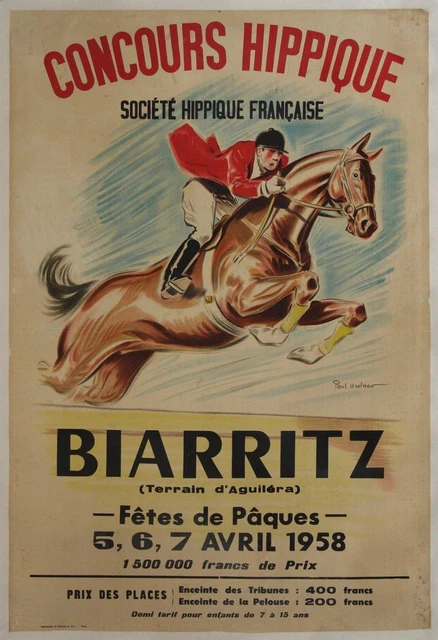 CHEVAUX PLAQUE CONCOURS HIPPIQUE 3éme Prix De Cross S.H.U De