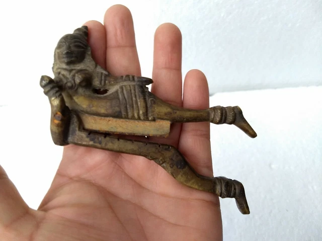 Vintage Brass Women Areca Betel Nut Supari Cutter Rare Colonial Period