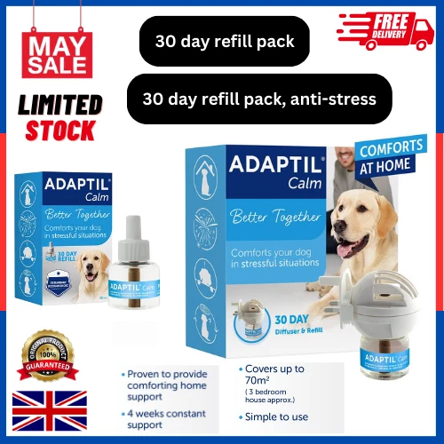 ADAPTIL Calm Plug In Diffuser OR 30 Day Refill 48ml Dog Calming Remedy Fast UK