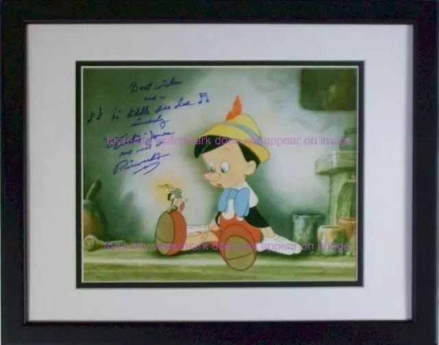 🟢 Signed Pinocchio Original voice ca 1940 Walt Disney Dickie Jones Hand signed