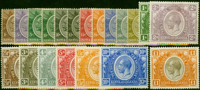 KUT 1922-27 Set of 20 SG76-95 Fine LMM