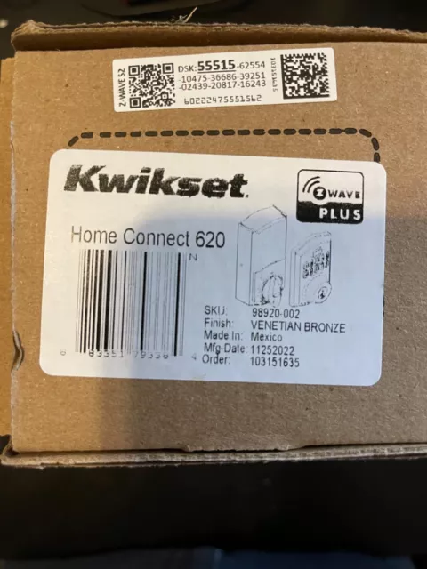 Kwikset Home Connect 620 Keypad Door lock (Vivint compatible)