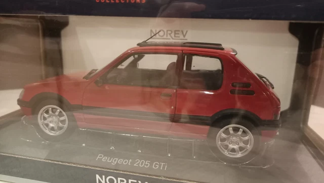 PEUGEOT 205 GTi Griffe Avec Toit Ouvrant 1991 Voiture de Collection NOREV 1/18