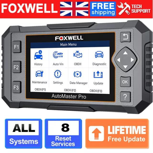 Foxwell Nt624 Elite All System Car Diagnostic Tool Obd2 Scanner Abs Srs Dpf Oil