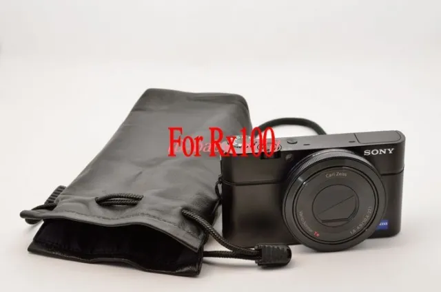 Soft Sheep Skin Leather Camera Case Pouch Bag For Sony DSC-RX100 RX100ll M4 M5
