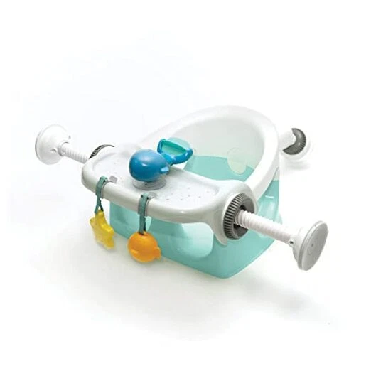 Summer My Bath Seat with Toys – Baby Bathtub Seat for Sit-Up 4 Piece Set Mint