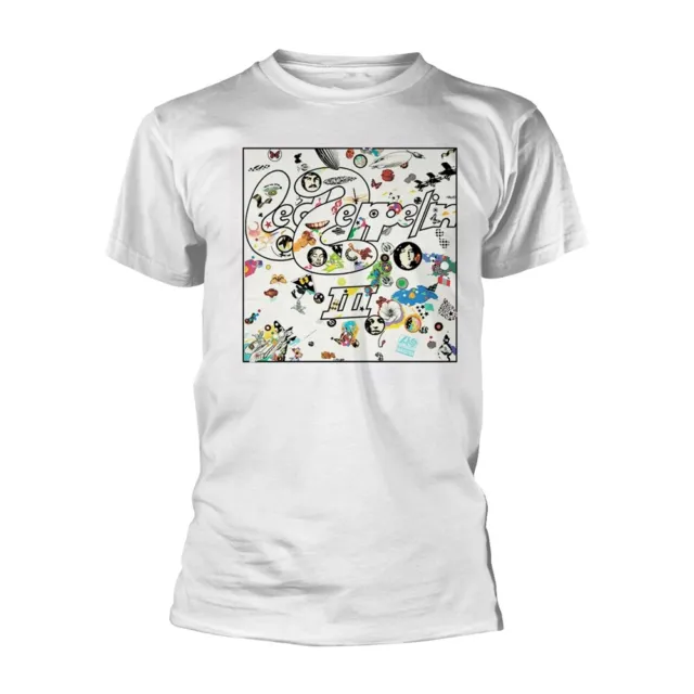LED ZEPPELIN - III ALBUM WHITE T-Shirt X-Large