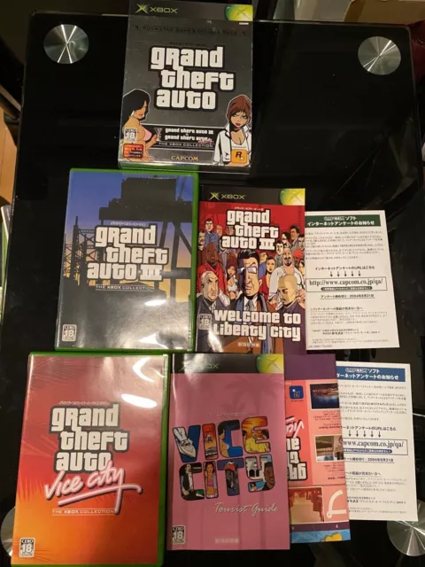 Grand Theft Auto Vice City and GTA 3 The Xbox Collection CIB Complete Map  Manual 710425292842