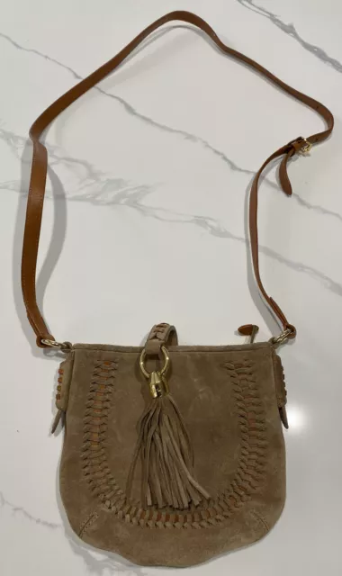 Lauren Ralph Lauren crossbody bag Zipper Tassel Brown Purse