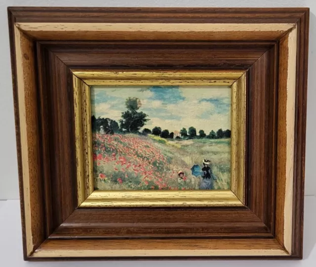 Tableau Sur Toile Claude Monet Les Coquelicots La Promenade 1970 Reproduction