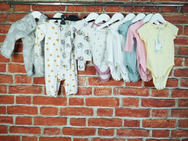 Pacchetto Tute Bambine Età 6-9 Mesi John Lewis Gap Ecc Pigiama Abito 74Cm