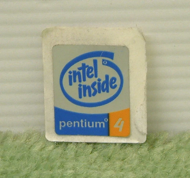 VINTAGE INTEL INSIDE Logo Sticker PC Case Badge Decal Pentium 4 £9.50 ...