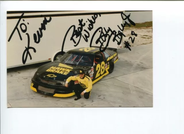 Billy Bigley Jr NASCAR Camping World Truck Driver Owner Signed Autograph Photo