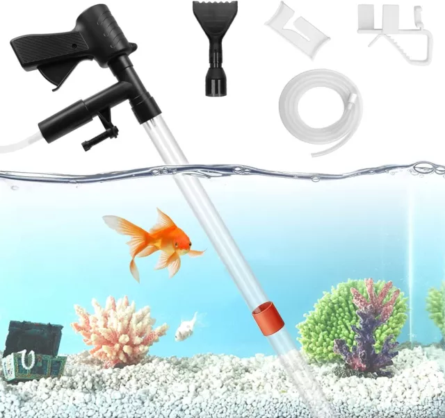 Aquarium Gravel Cleaner, Water Changer, Sand Cleaner, Siphon Vacuum Cleaner
