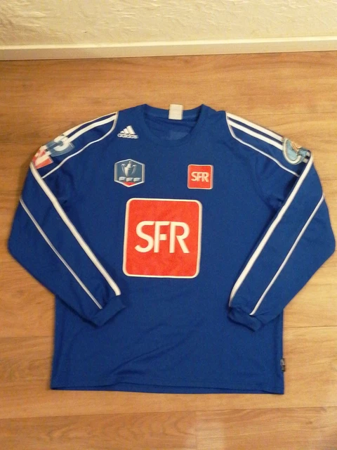 Maillot Vintage Coupe De France Adidas Vert Manches Longues – N°13, Taille XL, Porté