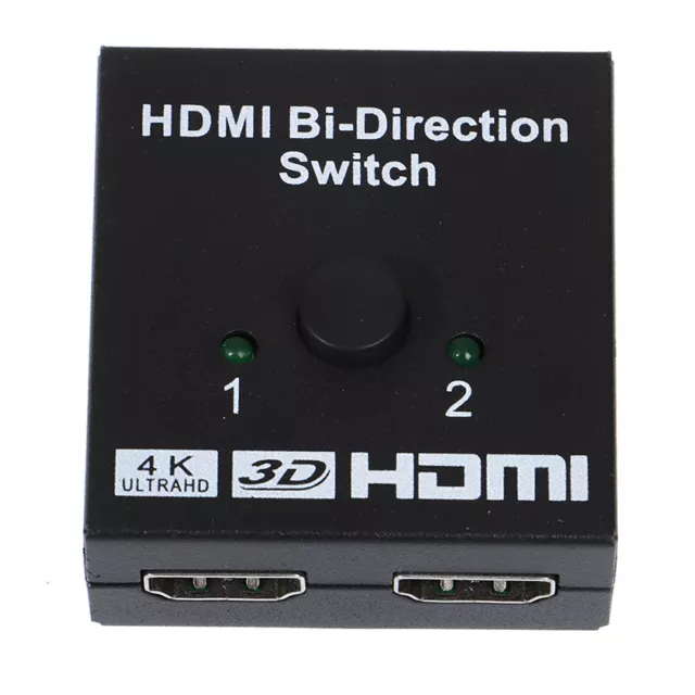 Divisor inteligente HDMI bidireccional video HD 2 en 1 conmutador de salida compatible con 4 EL