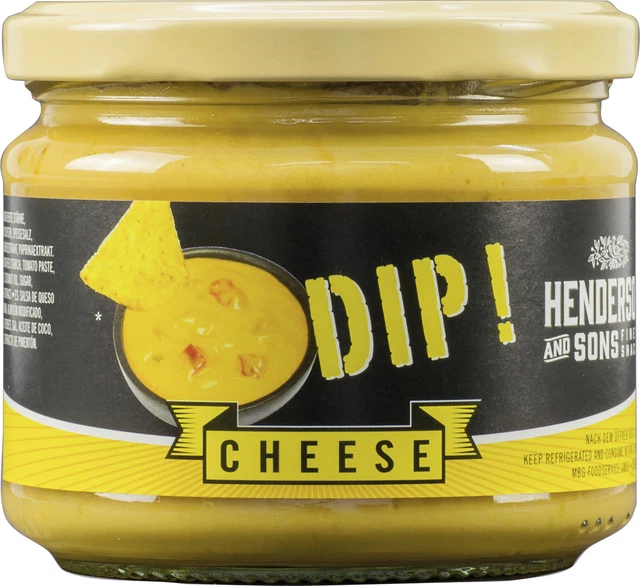 Henderson Sons Cheese Jalapeno Dip Cremoso Piccante 12er Pacchetto