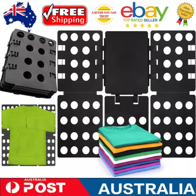 Clothes Folding Board T Shirt Top Folder Magic Flip Fold Laundry Organizer AUS