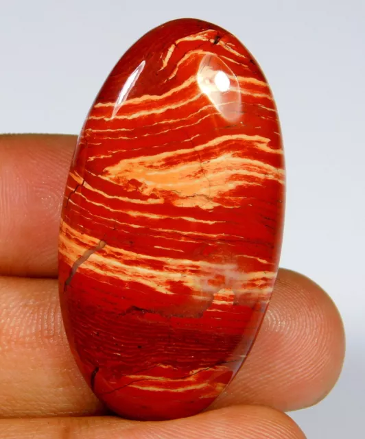 68.CT Natürlich Rot Noorena Jaspis Oval Cabochon Hand-Polished Edelsteine Au =