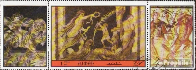 Ajman 2369A with zierfeld fine used / cancelled 1972 Antique Mosaics