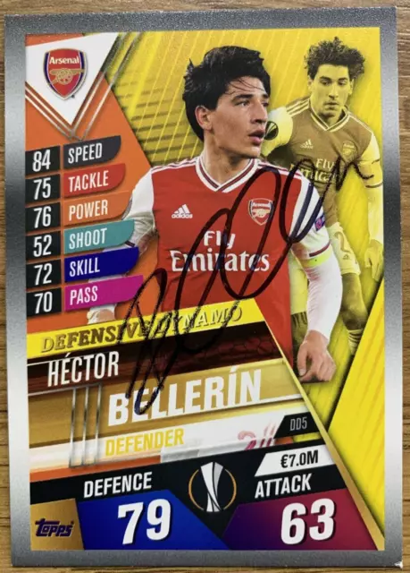 Match Attax Signed Card - Hector Bellerin - Arsenal