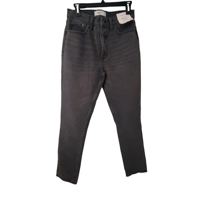 Abercrombie & Fitch nwt jeans 29/8 Long 90 skinny high rise black smoothing pckt