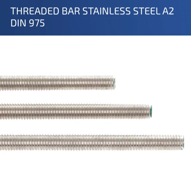 6Mm 8Mm 10Mm 12Mm To 24Mm Full Thread Metric Bar Studding Rod Steel Zinc Plated