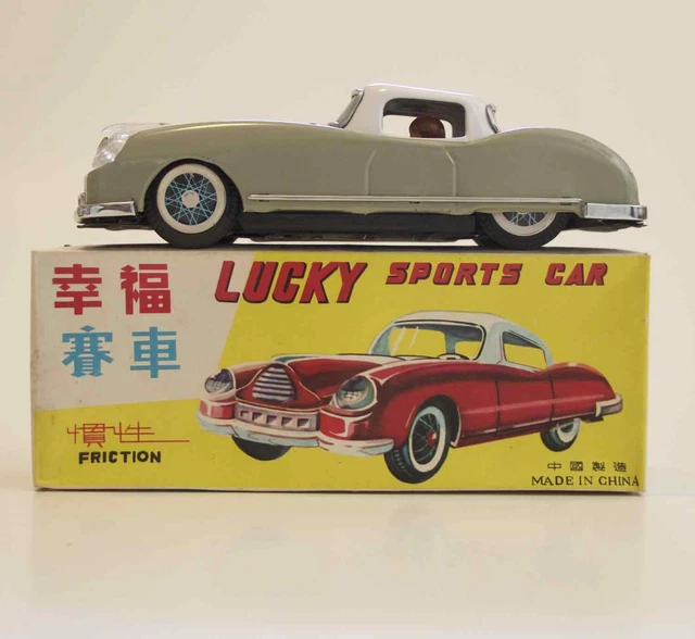 BLECHSPIELZEUG TIN TOY China 'Lucky Sports Car' MF753, Originalkarton