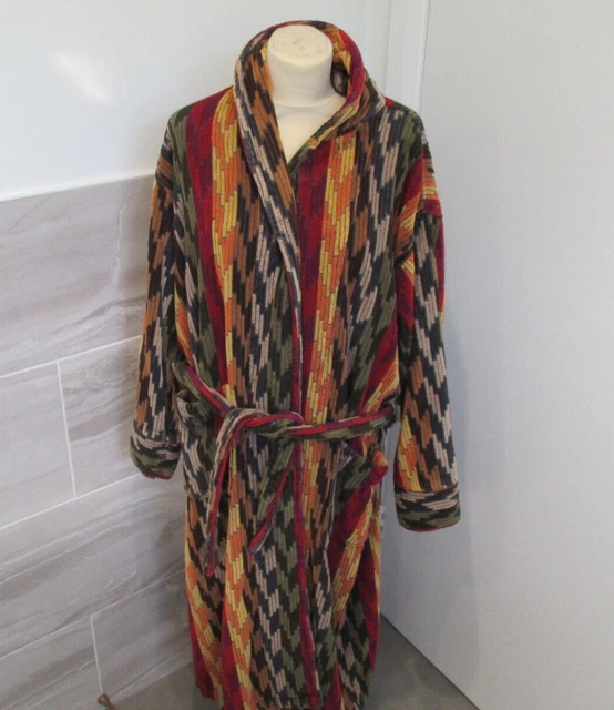 Abito da bagno vintage Bown of London da uomo extra large spessa spugna