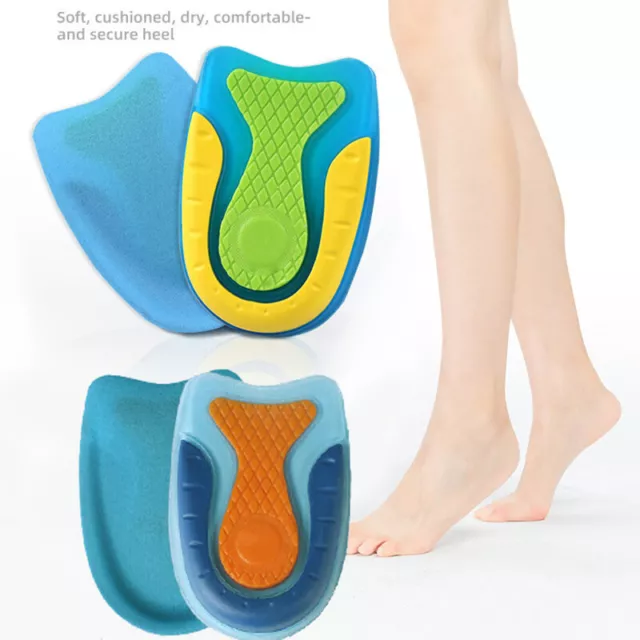 Gel Shoe Inserts Insoles Orthotic Arch Support Foot Heel Cups Plantar Fasciitis*