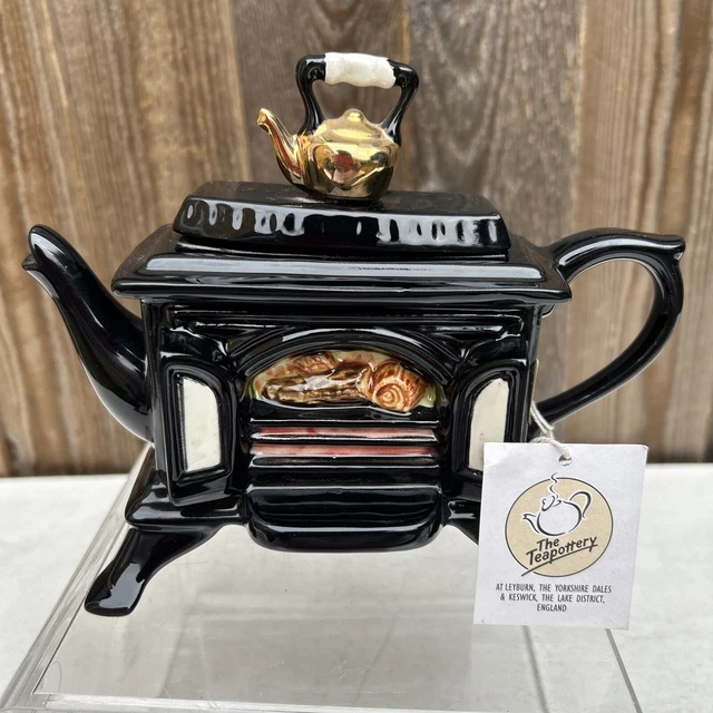 SWINESIDE TEAPOTTERY COLLECTABLE Antique Fireplace design teapot New. £