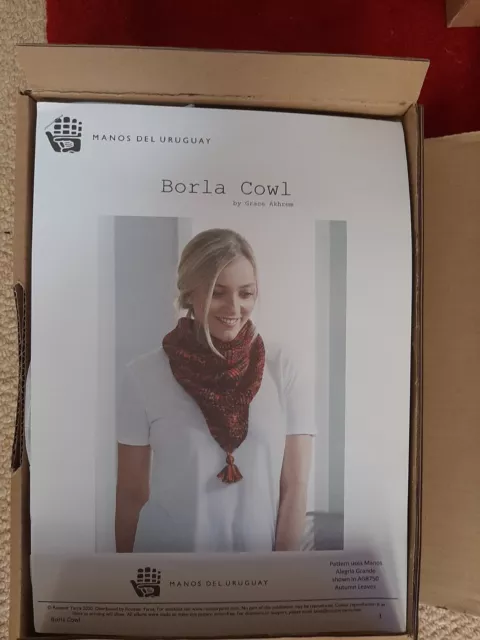 Manos Del Uruguay Borla Cowl Knitting Kit New