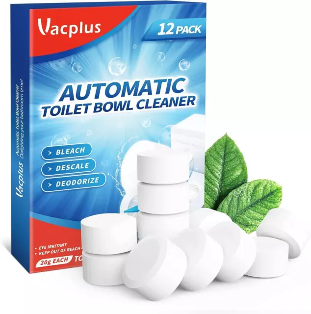 Automatic Toilet Bowl Cleaners With Bleach Tablets Toilet Tank Cleaner 12 Pack