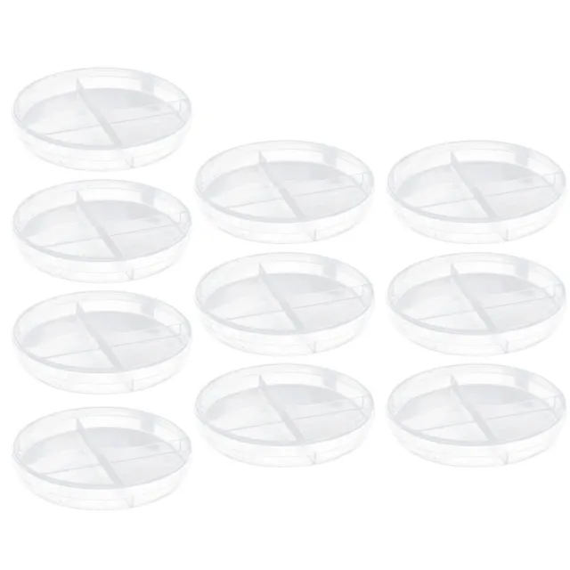10 Pcs Cell Culture Dish Plant Accessories Agar Plates Mycology Glass Portable