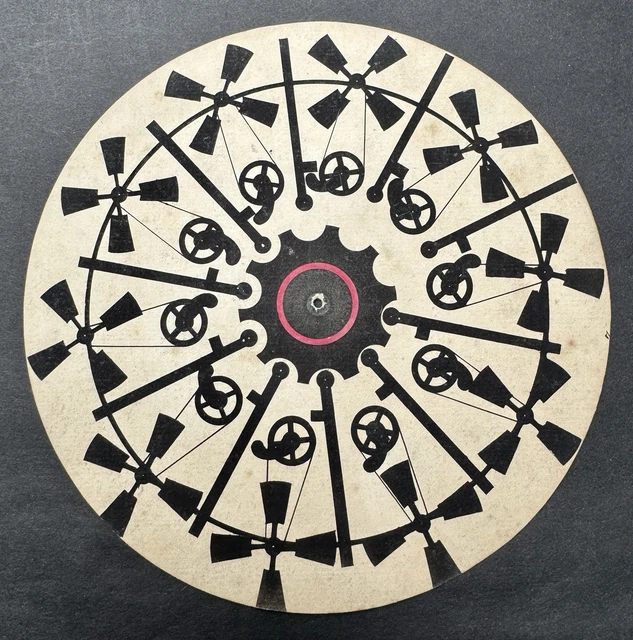 Phénakistiscope Original Alph. Giroux 1833 - Disque Optique "Le Soldat"