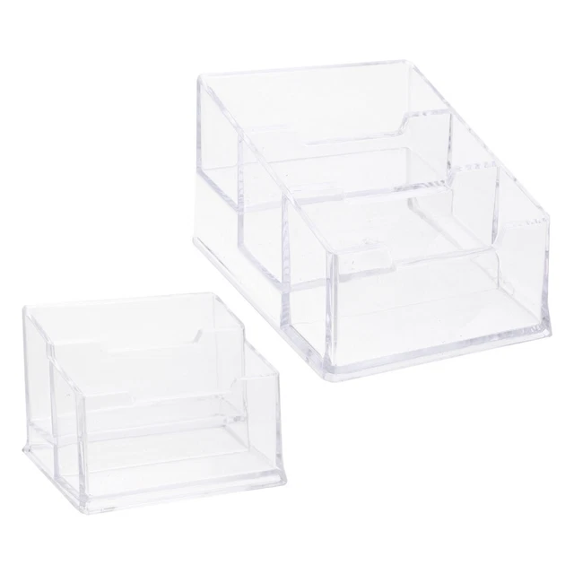 Portabiglietti Da Visita SIGEL In Acrilico Trasparente - Capacità 80 Biglietti - Design Elegante - Foto 8