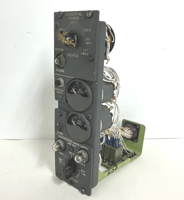Boeing 727 Aircraft Essential Power Panel P/N 69-17530-29