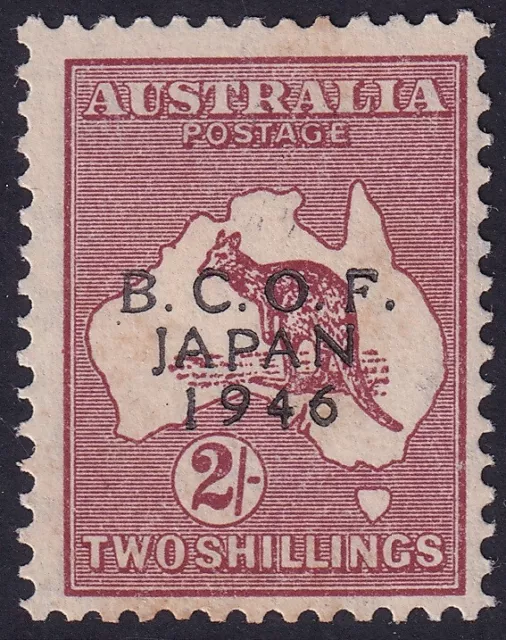 Australia 1946 BCOF. 2/- Maroon Roo overprinted. Mint. ACSC J6, CV $50