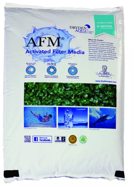 AFM® Dryden Aqua GRADE 2  Filtermaterial AFM 0,8 - 2 mm 21 KG Pool Filterglas