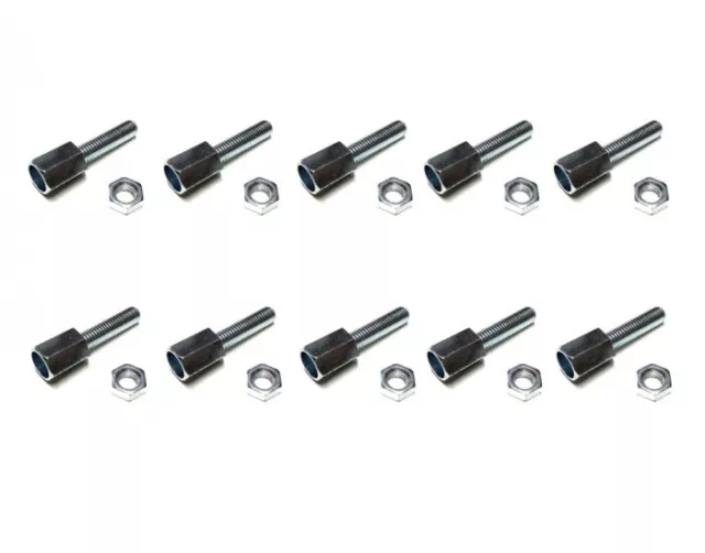 10x Zug Stellschraube Einstellschraube M5 x 20mm für Bowdenzug Kupplungszug