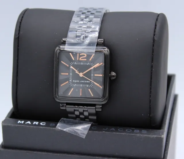 New Authentic Marc Jacobs Vic Black Women's Ladies Mj3518 Watch