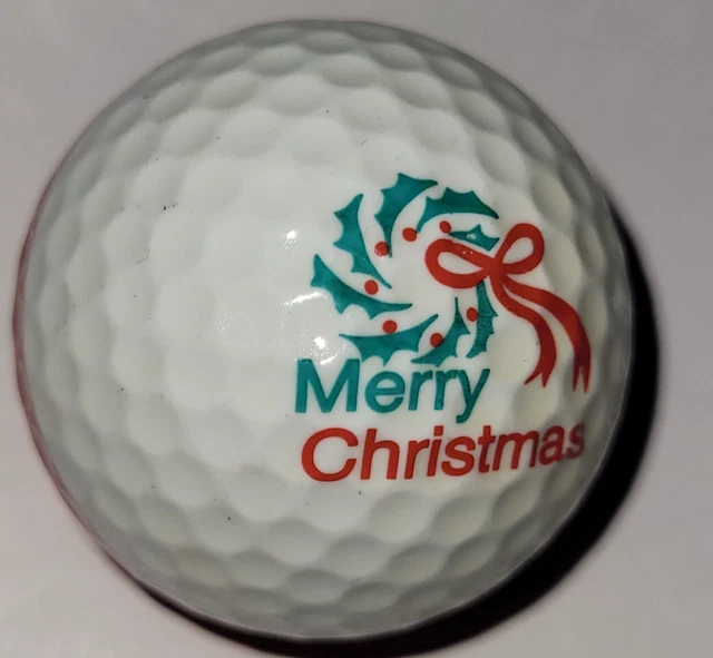 【未使用品】PING GOLFBALL merry Christmas Found an old Ping Eye 2 two-tone ball at my parents' house
