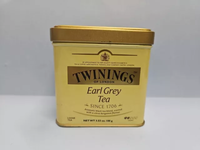 Twinings of London Earl Grey Loose Tea Tin 3.53 Ounces Empty