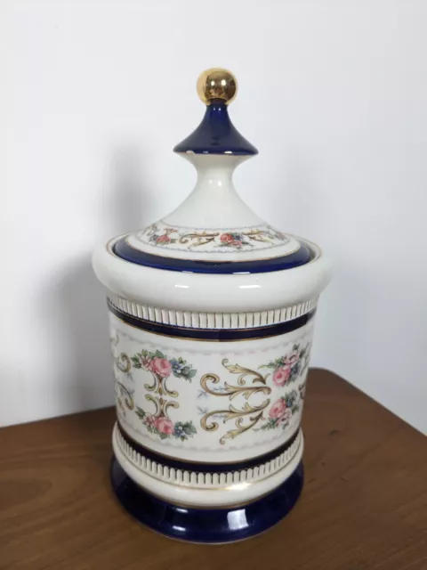 Ancienne bonbonnière fiorentine en porcelaine 3