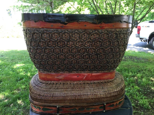 Chinese Bamboo Basket with Certificate