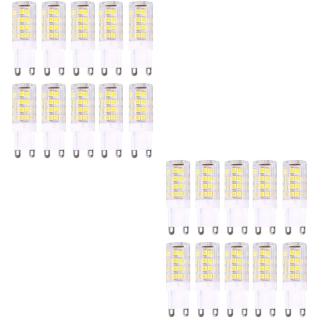 20 pz lampadina LED G9 luce bianca calda per dormitorio casa camera da letto hotel