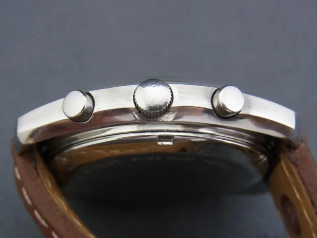 Armband-Chronograph Jaquet-Girard Geneve Valjoux cal.7733 Stahl ca.60er Jahre 3