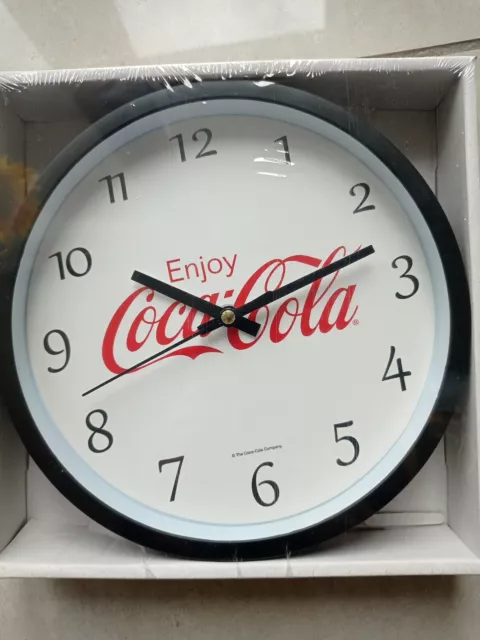 1 OROLOGIO DA PARETE  COCA COLA AL QUARZO 20 CM COLORE Nero