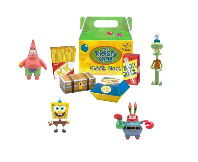 Spongebob Rusty Rickets NEW SPONGEBOB SQUAREPANTS ReAction Super7 The Krusty Krab Kiddie Meal ...